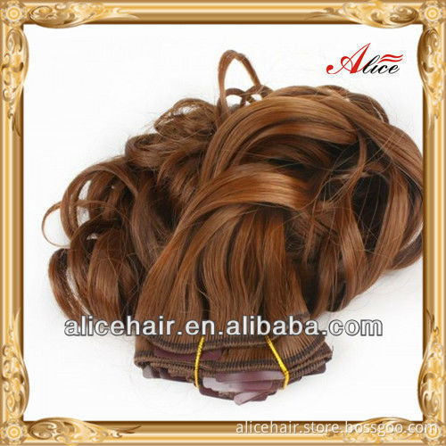 Wholesale price curly black clip in hair extensions